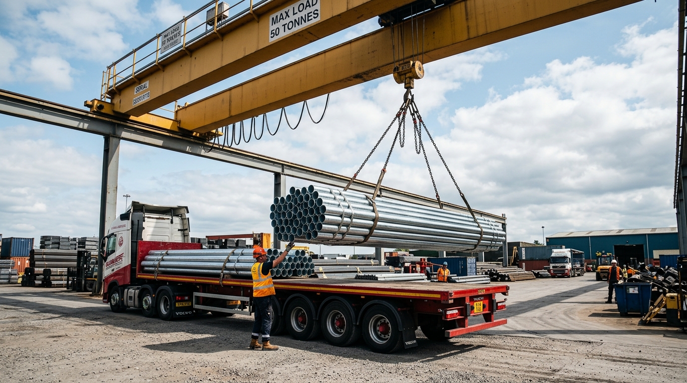 APL Apollo Pipes & Hollow Sections wholesale logistics and trailer dispatch - aplpipe.in